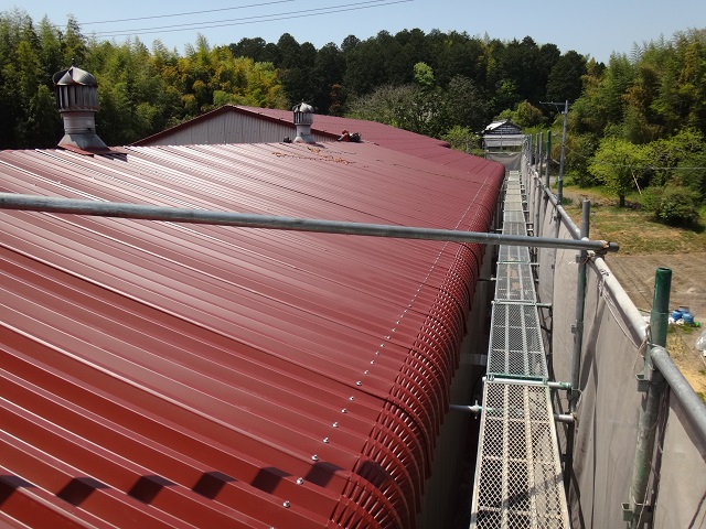 伊賀市MSタフレッシュ650軒先R曲げ加工