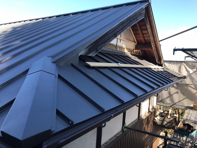 葺き替え　隅棟
