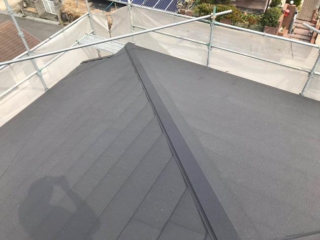 名張市　ガルバリウム鋼板　完工