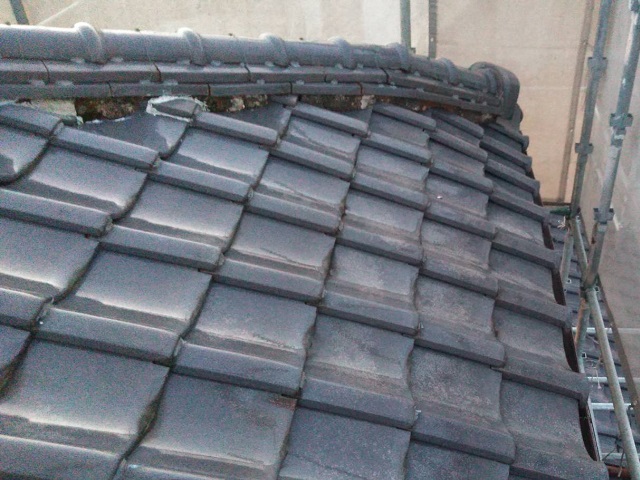 下見　瓦葺き替え