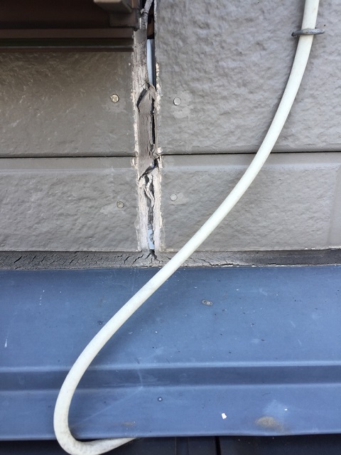 外壁目地シーリング亀裂