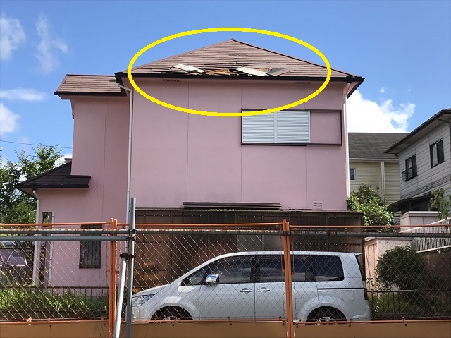 名張市　台風被害　全体写真