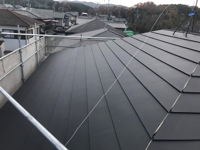 名張市　ＭＦシルキー　葺き終わり