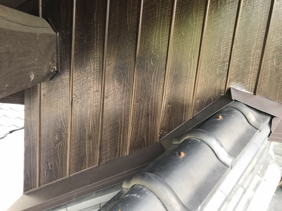 トタン　棟付近