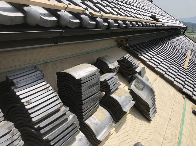 伊賀市 瓦 葺き替え