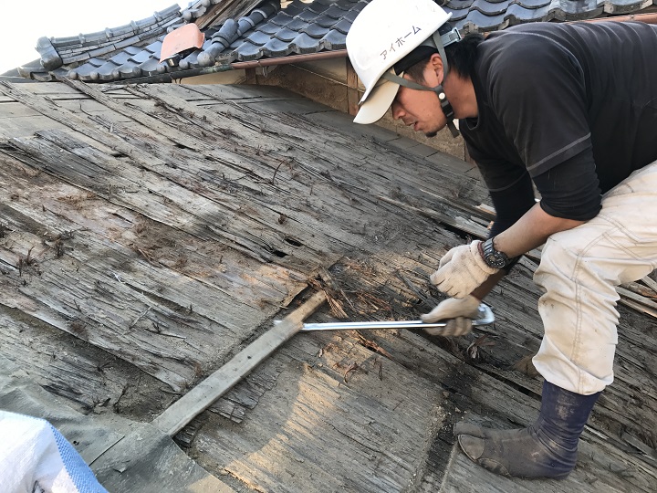 名張市 桟の撤去