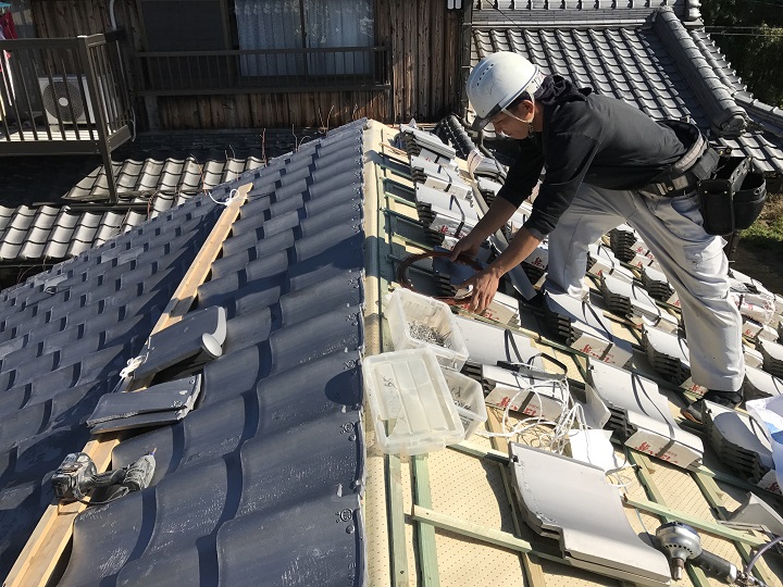 名張市 瓦荷上げ