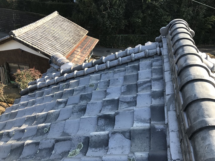 伊賀市　大棟　葺き直し後