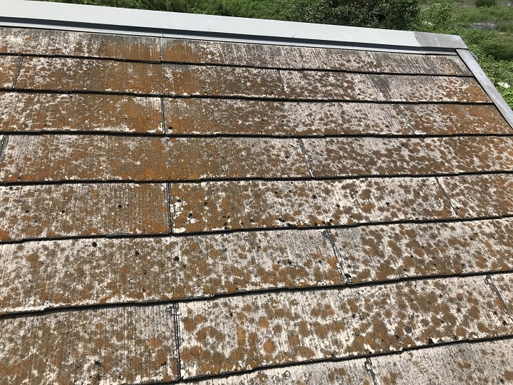 名張市　カラーベスト屋根の点検（側面）