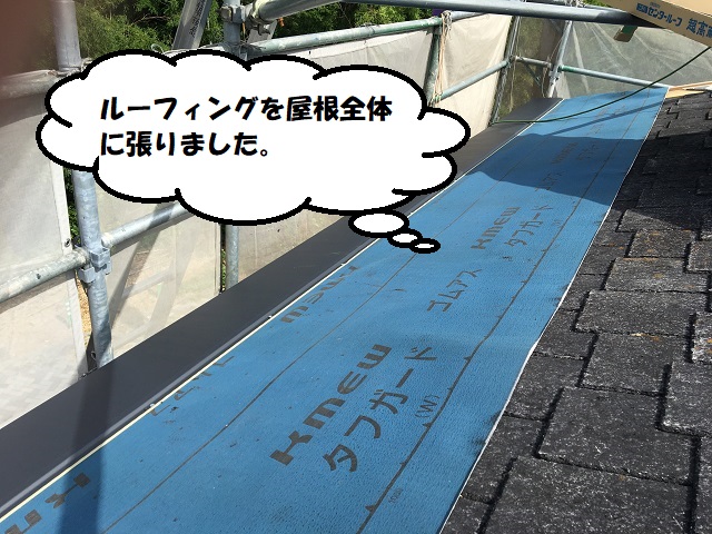ルーフィング　屋根　全体