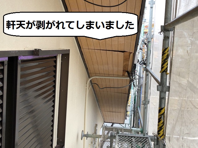 軒天　張替工事