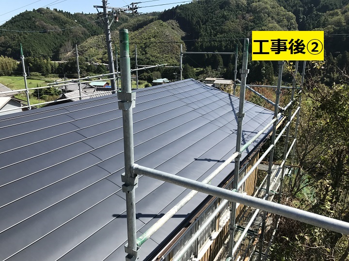 名張市　屋根改修後の写真②