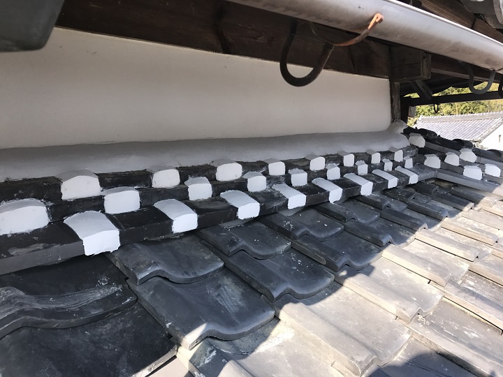 伊賀市　壁漆喰　修繕後