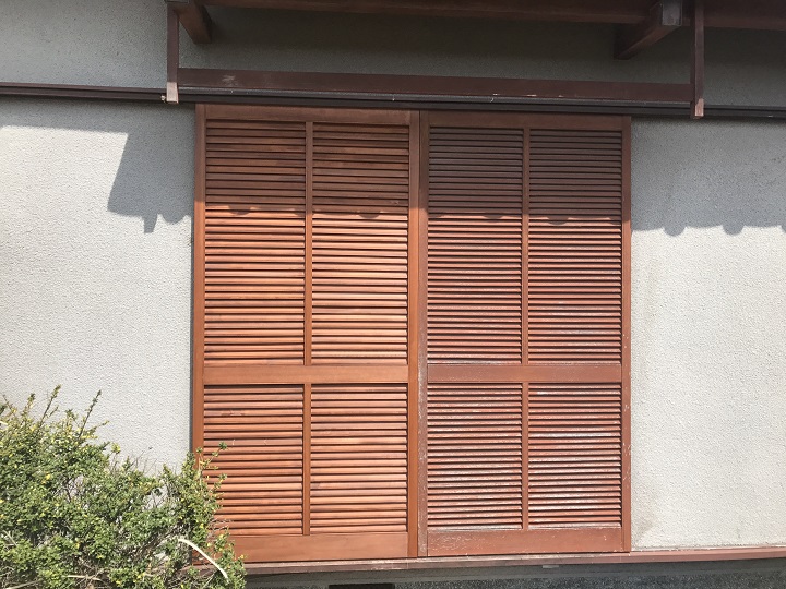 名張市　台風被害　建具修理