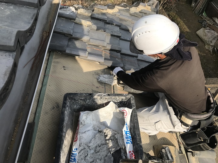 伊賀市 葺き直し 土葺き工法