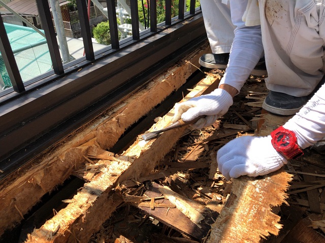 ベランダ防水　名張市