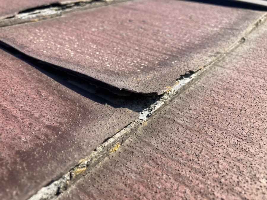 層間剝離が発生中