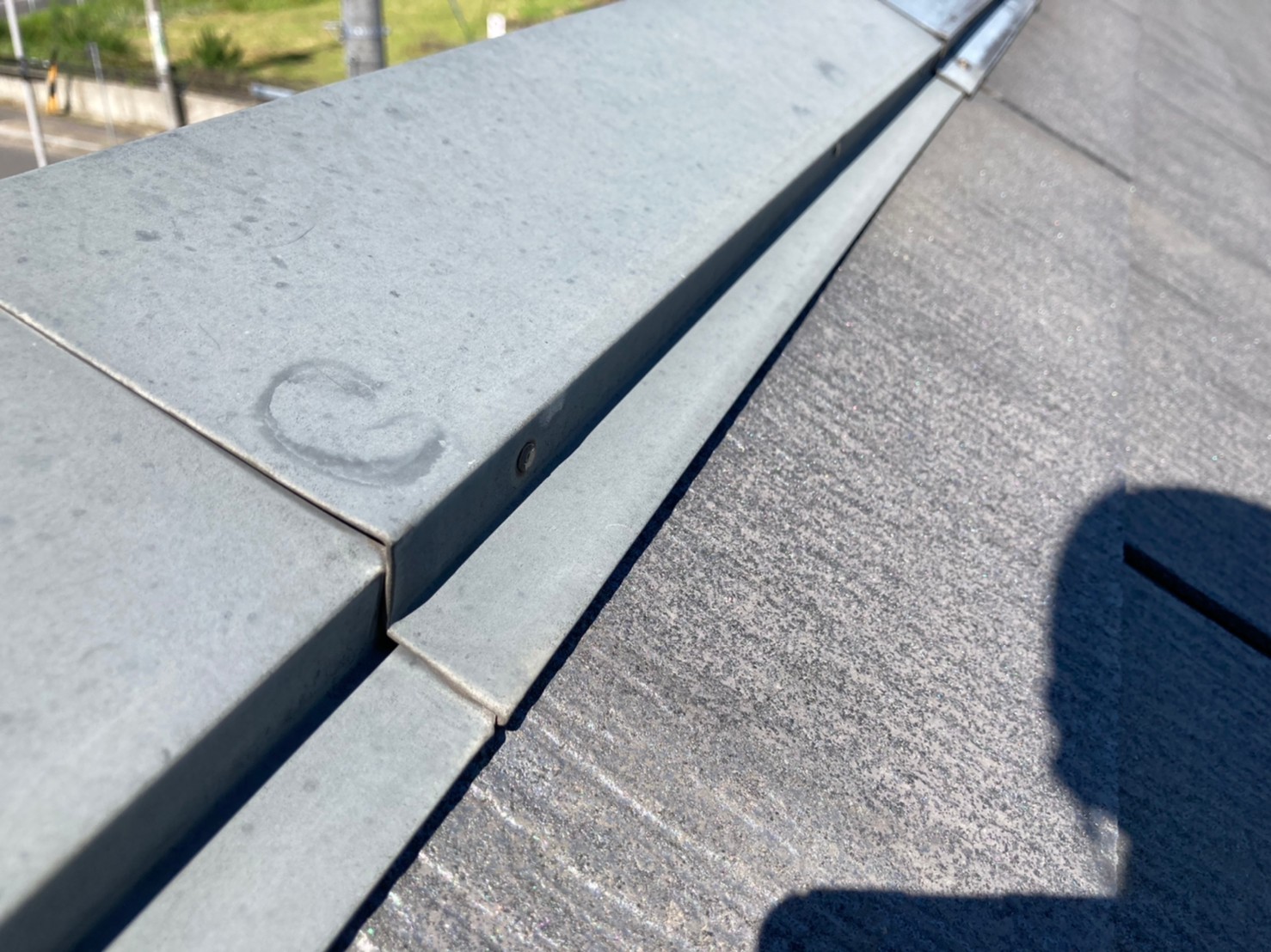 屋根点検　棟板金