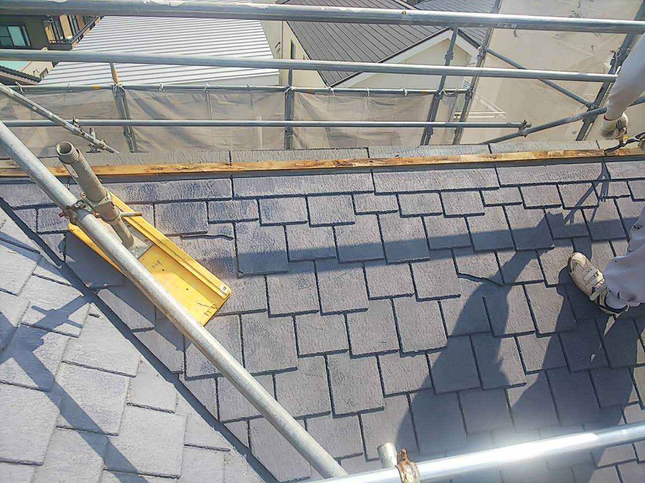 屋根材はアーバニーでした