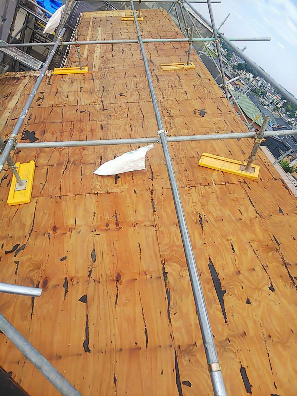 既設の下地は、しっかりとしています