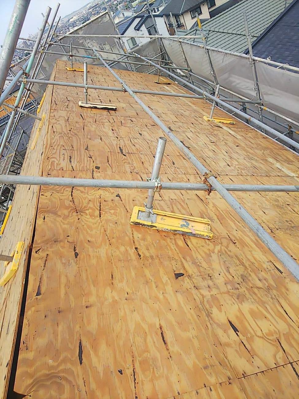 下地がしっかりしているのも防水シートのおかげですね