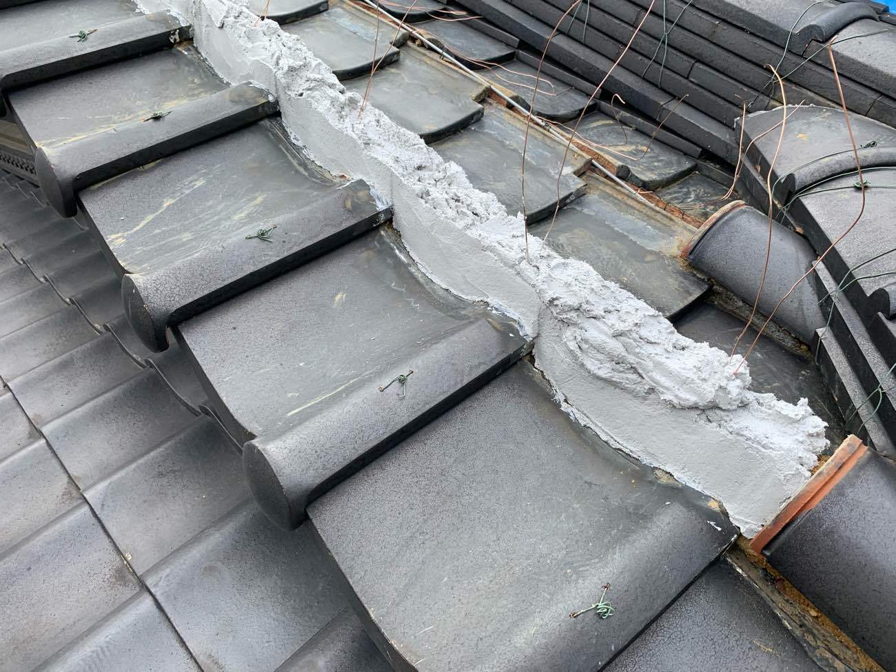 同じ部分にナンバン漆喰をしようします