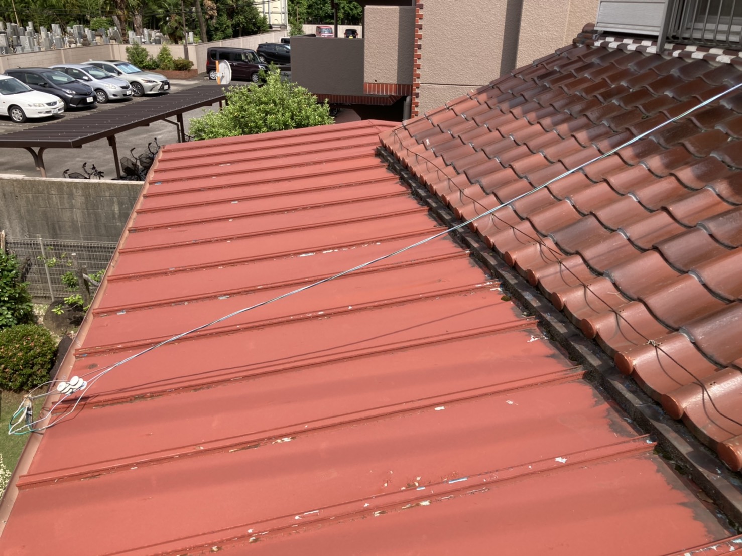 板金屋根　全景