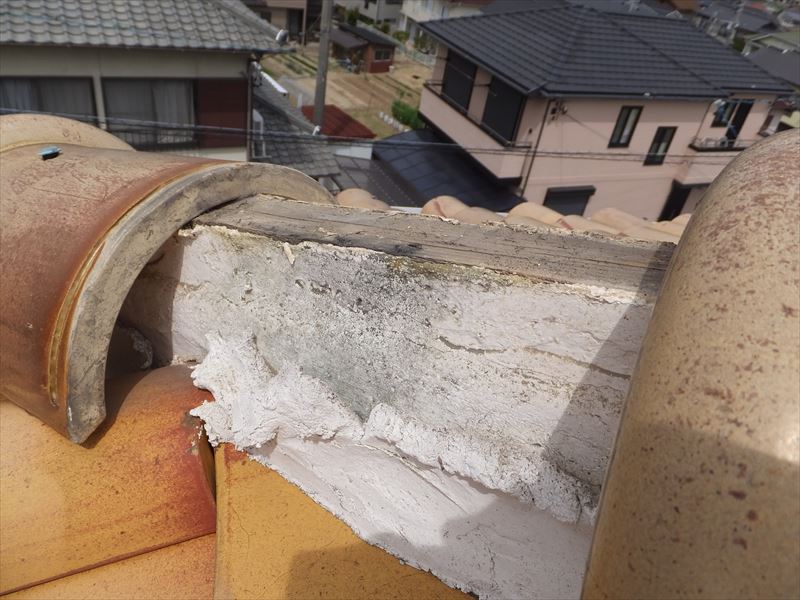 瓦屋根の不具合　S瓦