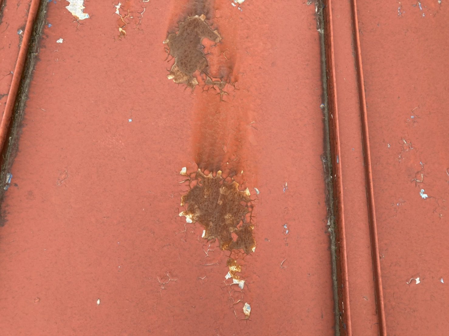 板金屋根　さび