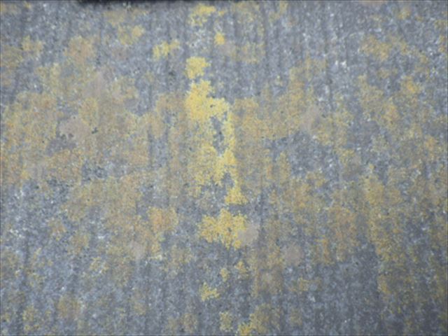 スレート　カラーベスト　屋根点検　コケ　カビ　褪色　