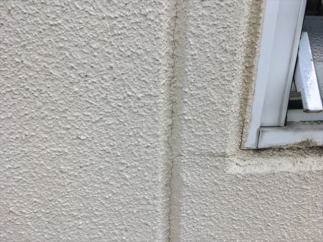 外壁点検　サイディング　コケ　塗膜剥離　