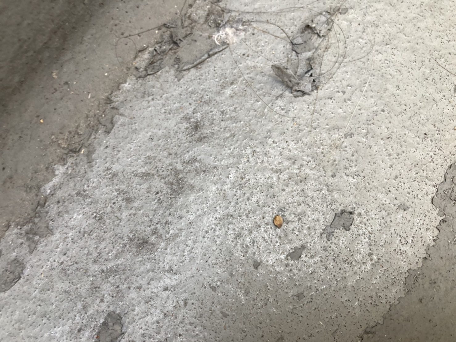 防水自体の表面が劣化し始めています