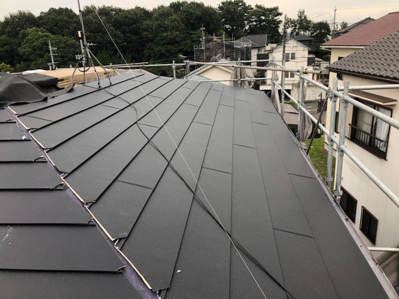 葺きあがるとここまで綺麗に