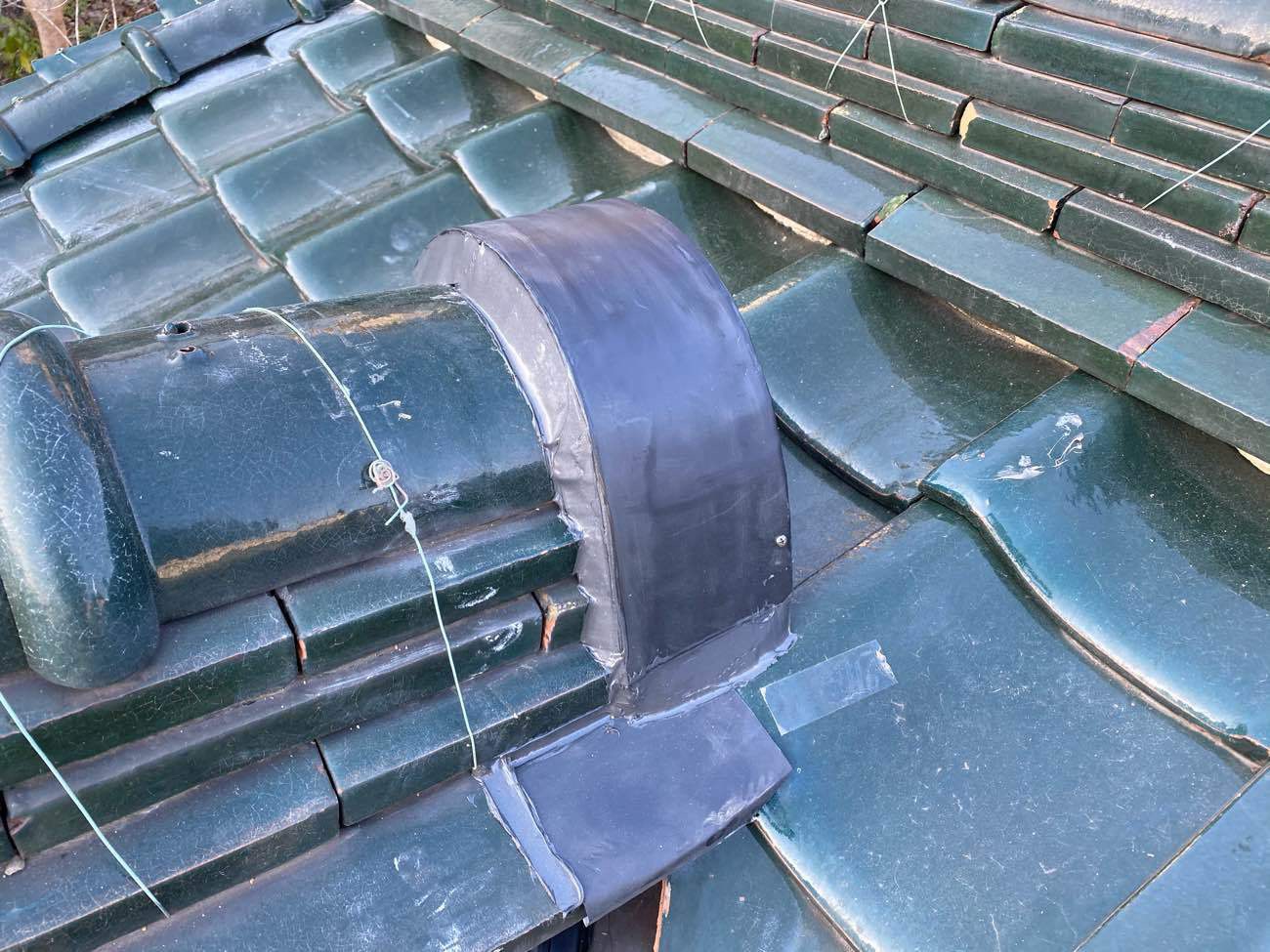 棟止め　施工後