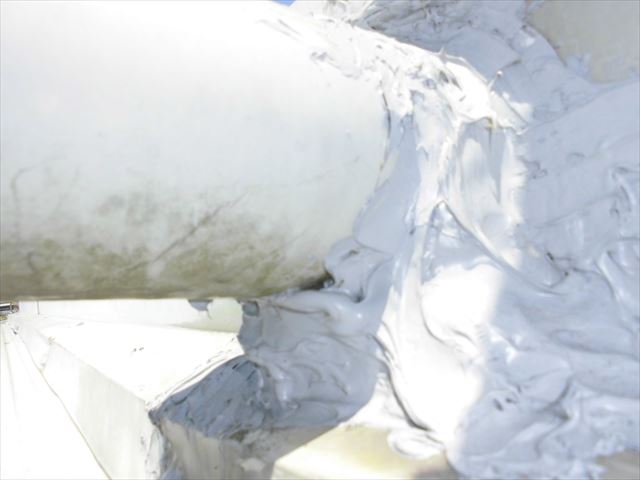 岡山市東区　折半の屋根から雨漏り