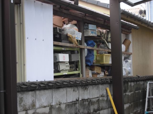 岡山市南区　雨漏り修理　ポリカ張り替え