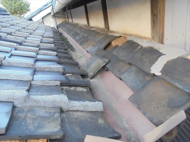 岡山市中区　雨漏り修理　工事前