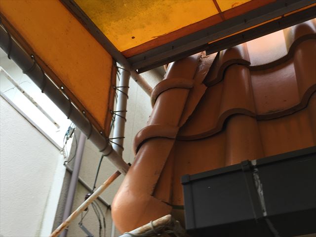 岡山市北区　屋根修理　棟積み直し工事