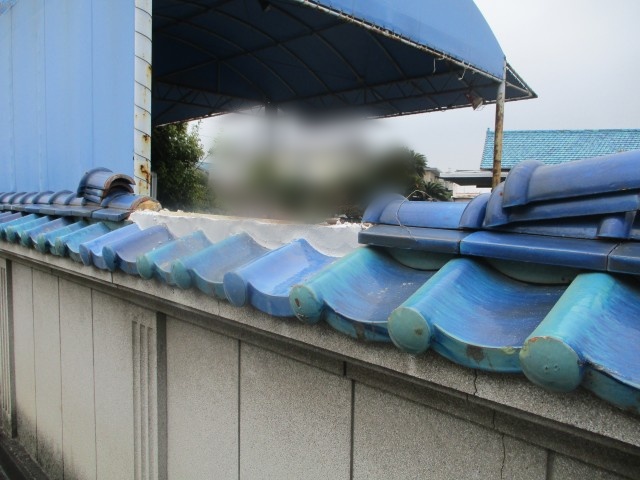 土台を整えた塀瓦
