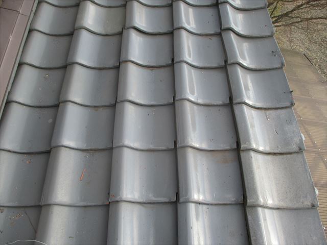 岡山市南区　瓦屋根補修工事　1階漆喰入れ替え工事