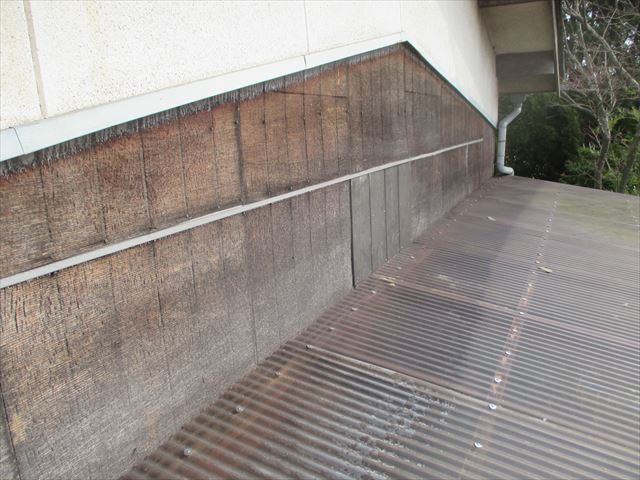 岡山市南区　焼き板補修