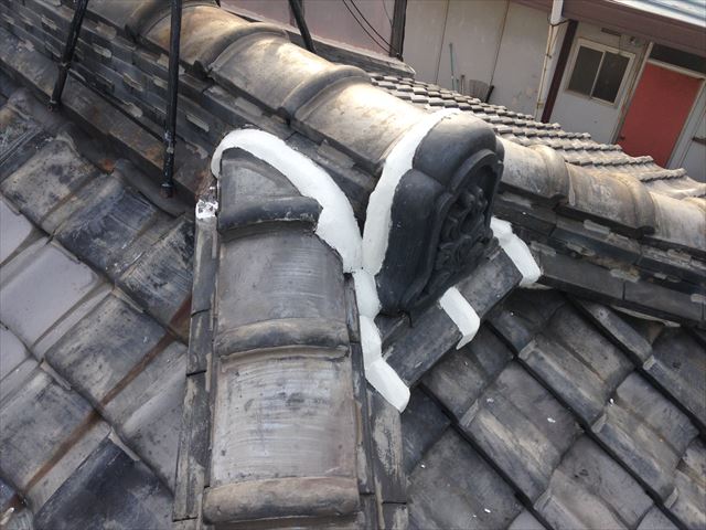 岡山市北区　雨漏り修理　瓦修理