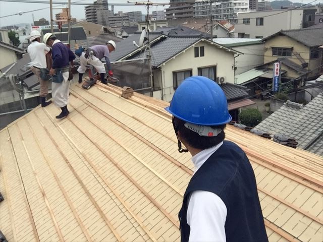 岡山市北区　屋根工事 屋根リフォーム　点検