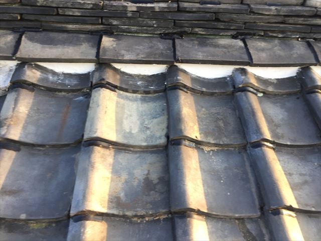 岡山市中区　雨漏り修理　漆喰工事