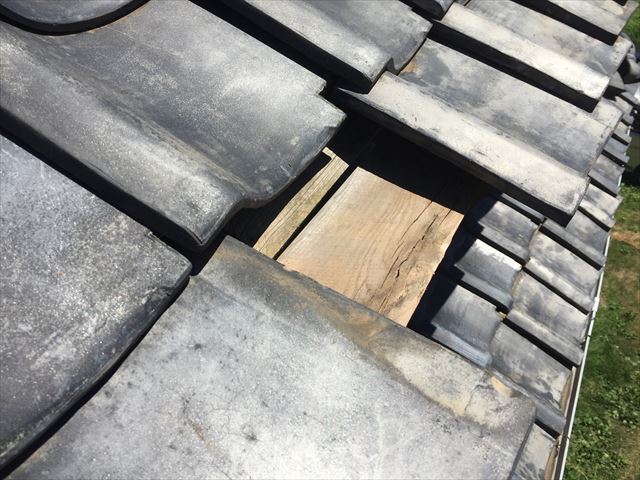 吉備中央町軒瓦欠落