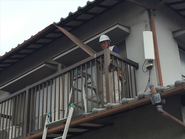 岡山市南区で雨樋の修理