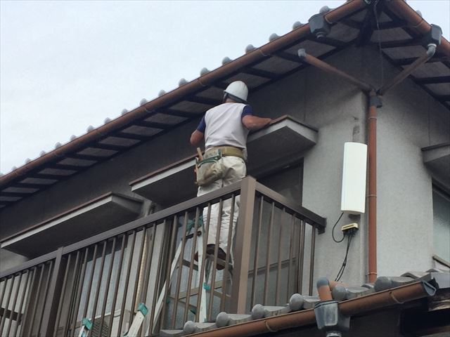 岡山市南区で雨樋の修理