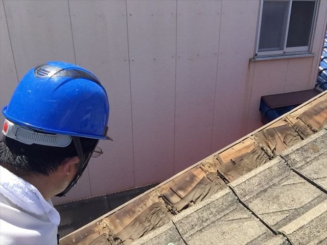 玉野市で雨漏り修理