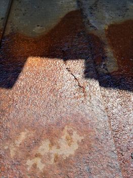 錆の原因　錆部分