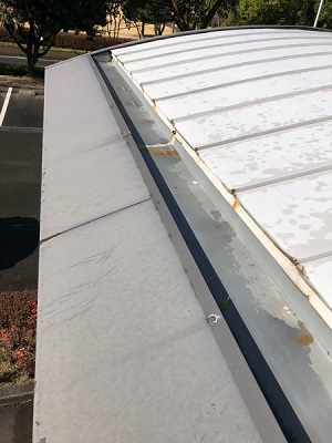 かまぼこ型　雨樋　軒樋　雨漏り